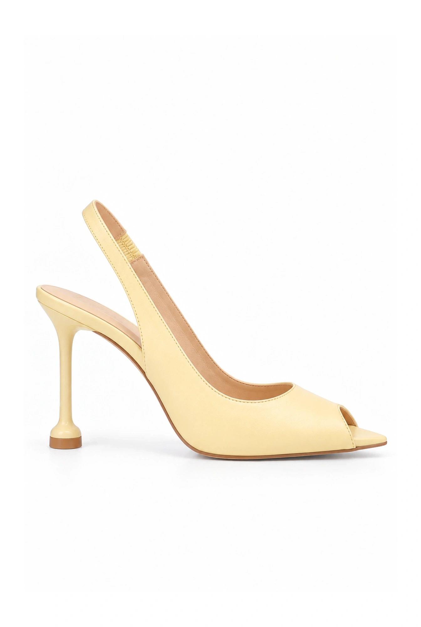 Speed – décolleté color burro con tacco sottile e struttura stabile
